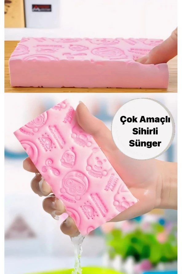 3B Trend Çok Amaçlı Daha Fazla Köpük Üretebilen Sihirli Yumuşak Sünger Peeling Banyo Süngeri ürün görseli 1