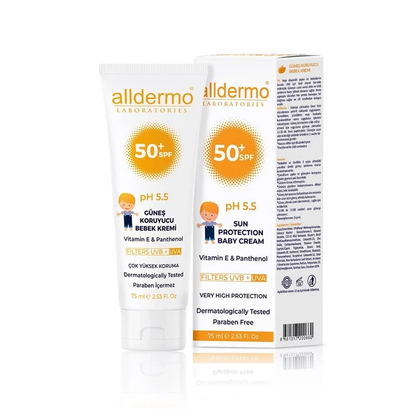 Alldermo Baby Güneş Kremi SPF50 75 ml ürün görseli 1