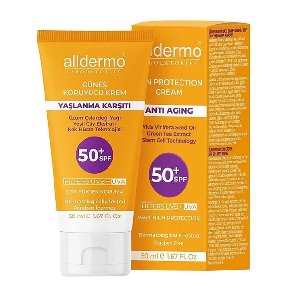 Alldermo Yaşlanma Karşıtı 50 Faktör Güneş Kremi 50 ml ürün görseli 1