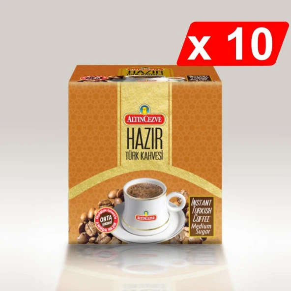Altıncezve Hazır Türk Kahvesi Orta Şekerli (20 Adet x 9 Gr) 10LU PAKET ürün görseli 1