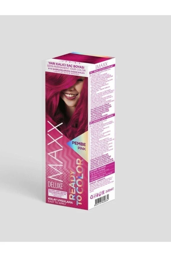 Maxx Ready To Color Yarı Kalıcı Saç Boyası - Pembe ürün görseli 1