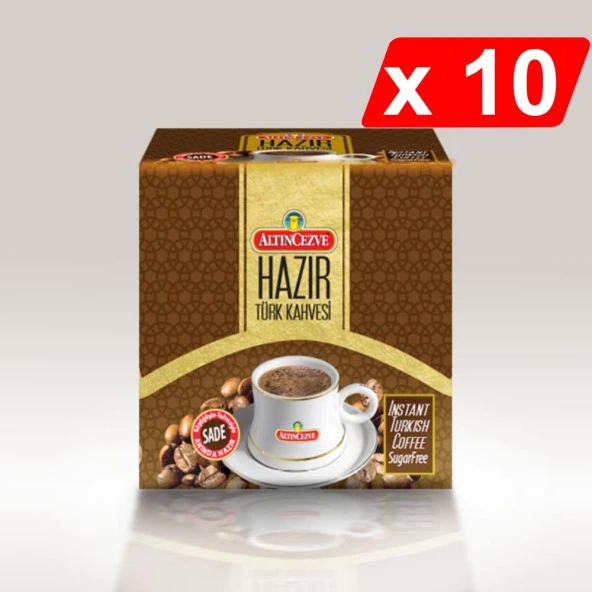 Altıncezve Hazır Türk Kahvesi Sade (20 Adet x 7 Gr) x 10 Paket ürün görseli 1
