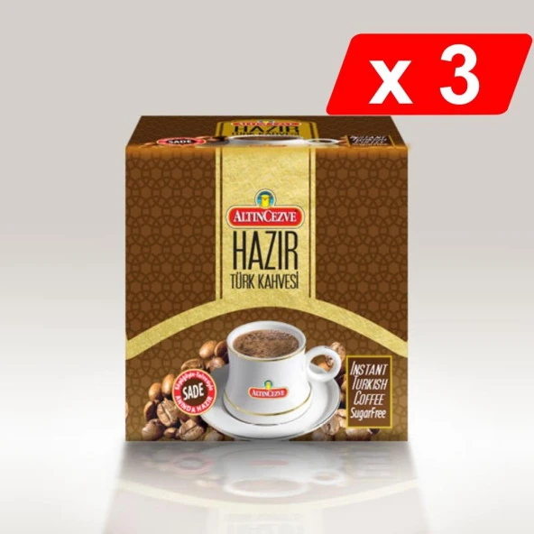 Altıncezve Hazır Türk Kahvesi Sade (20 Adet x 7 Gr) x 3 Paket ürün görseli 1
