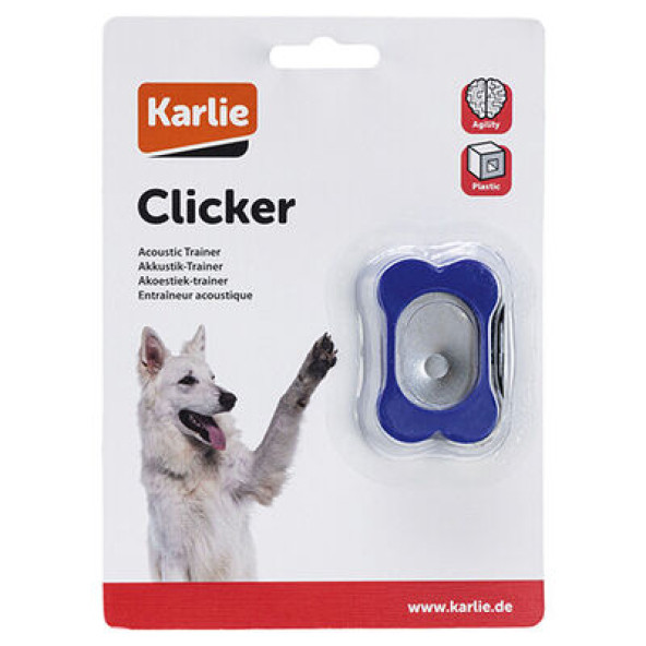 Karlie Akustik Clicker Köpek Eğitimi Aparatı 5 X 3 X 1,5 Cm Mavi Renk ürün görseli 1
