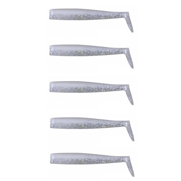 Savage Gear LB Sandeel 10cm Silikon Yem İğnesiz (5 Adet) Pearl Silver ürün görseli 1