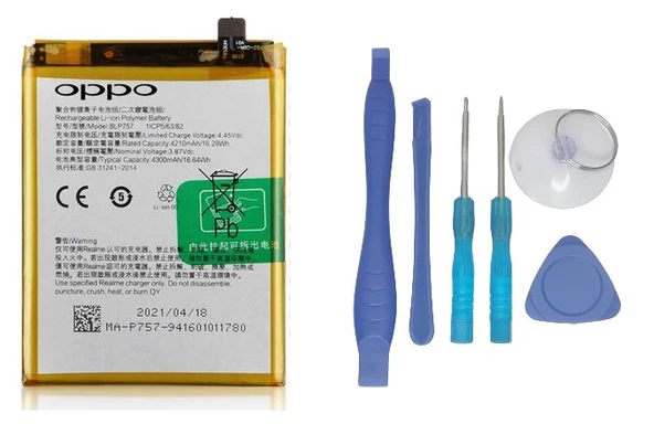 Oppo Realme 6i - Blp757 - Batarya Pil Sıfır Orijinal + TAMİR SETİ ürün görseli 1