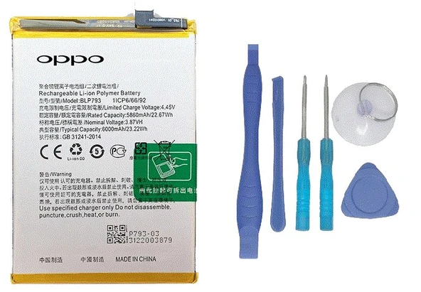 Oppo Realme C25S - Blp793 - Batarya Pil Sıfır Orijinal + TAMİR SETİ ürün görseli 1