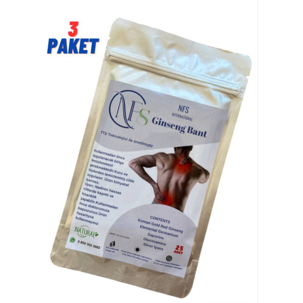 NFS Ginseng Bant 75 Adet x 3 Paket ürün görseli 1