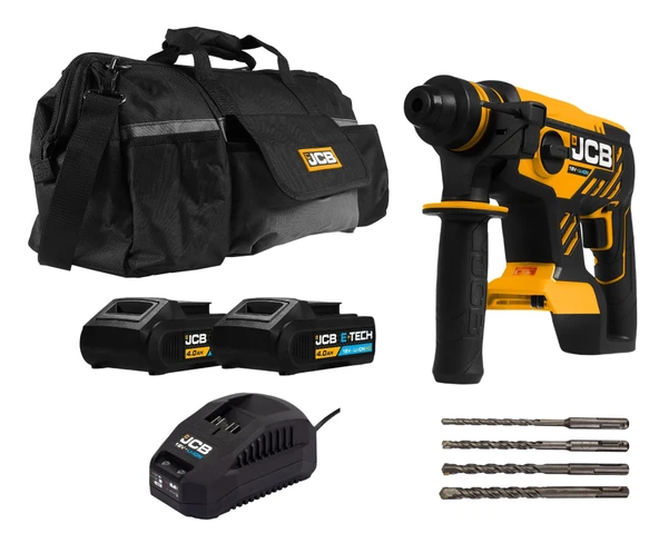 JCB 21-18blrh Kömürsüz Çift Akülü Sds-plus Kırıcı Delici - 18 V 4.0 Ah ürün görseli 1