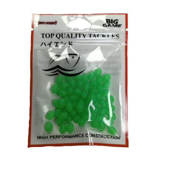 Sea Horse Fosforlu Yumuşak Boncuk 6*8mm (50 Adet) - Yeşil ürün görseli 1