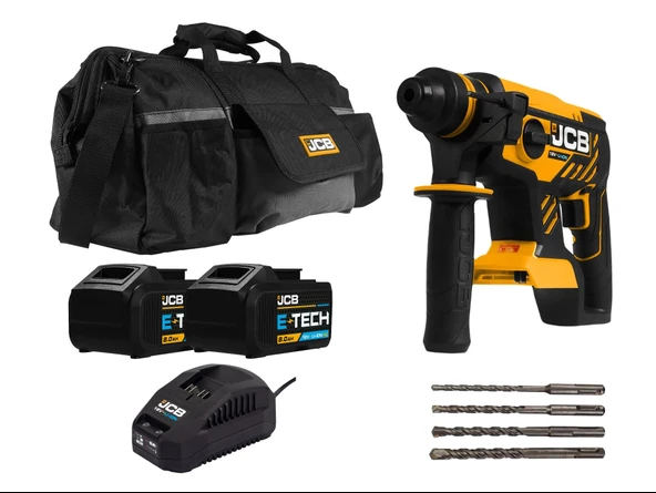 JCB 21-18blrh Kömürsüz Çift Akülü Sds-plus Kırıcı Delici - 18 V 8.0 Ah ürün görseli 1