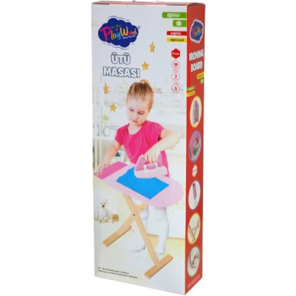 Play Wood Kutuda Ahşap Ütü Masası Seti ONY-383 ürün görseli 1