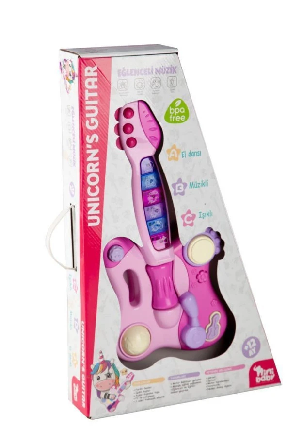 Nini Baby Unicorn Işıklı Sesli Müzikli Gitar ER-205 ürün görseli 1
