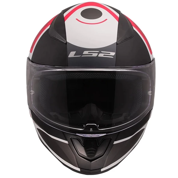 LS2 RRAPID 2 GRID MAT BEYAZ-KIRMIZI KASK - Resim 8