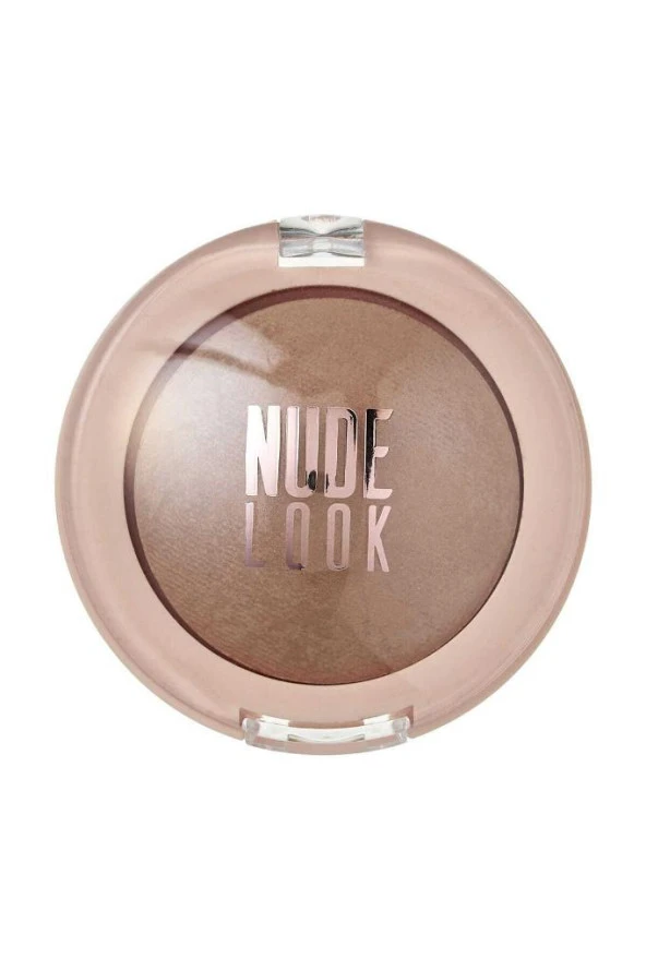 Golden Rose Nude Look Matte Baked Eyeshadow - Caramel Nude - Tekli Mat Far ürün görseli 1