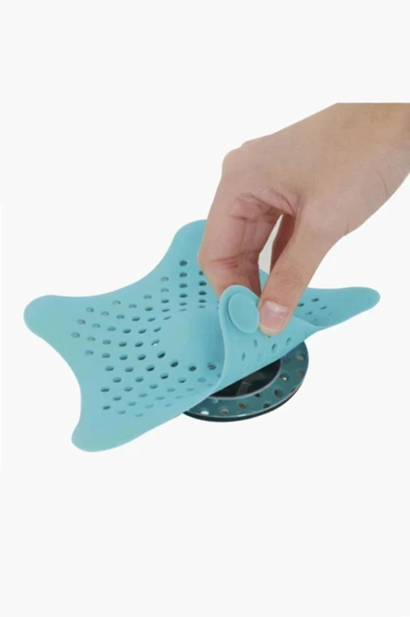 Silikon Süzgeçli Lavabo Küvet Yıldız Lavabo Tıkacı ürün görseli 1