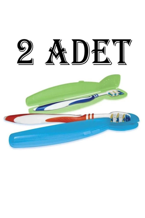 2 Adet Plastik Diş Fırçası Saklama Koruyucu Kutusu ürün görseli 1