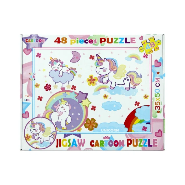 Jigsaw Cartoon Puzzle 48 Parça - Resim 3