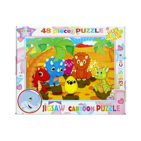 Jigsaw Cartoon Puzzle 48 Parça - Resim 4