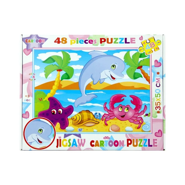 Jigsaw Cartoon Puzzle 48 Parça - Resim 5
