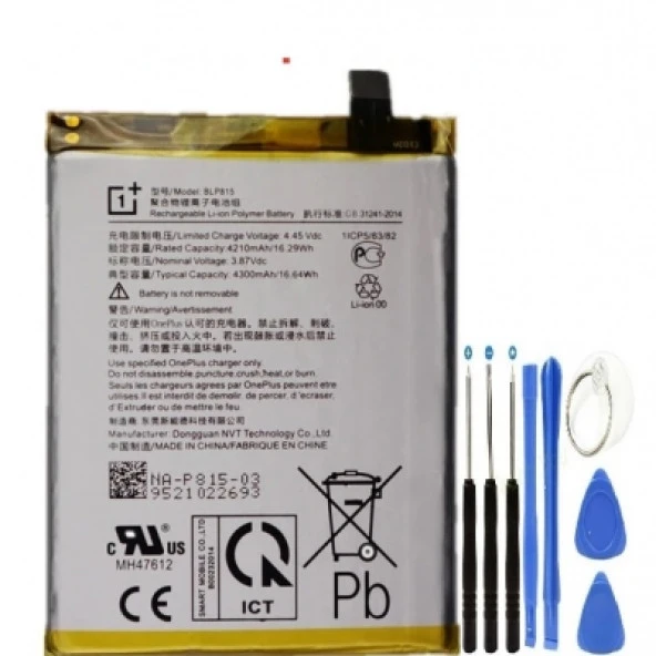 OnePlus Nord N10 5g Pil Batarya BLP815+Tamir Set ürün görseli 1