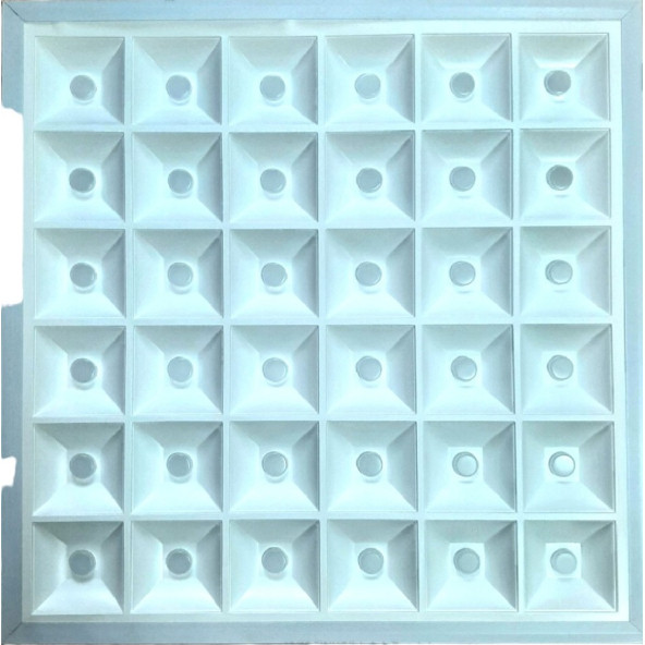 90 watt 60x60 panel led panel tavan armatürü 36 mercekli led - Resim 7
