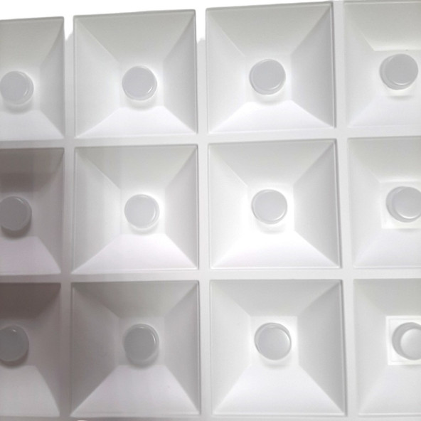 90 watt 60x60 panel led panel tavan armatürü 36 mercekli led - Resim 8