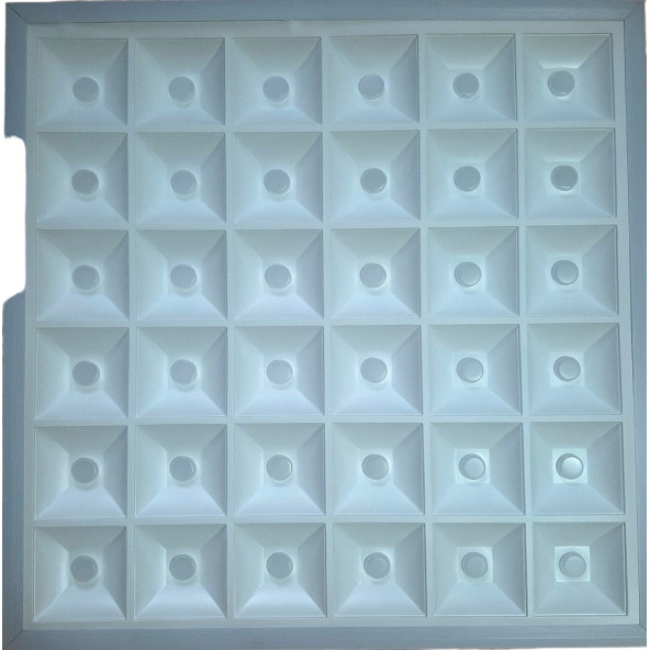 90 watt 60x60 panel led panel tavan armatürü 36 mercekli led - Resim 9