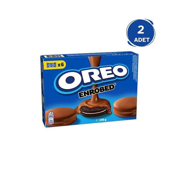 Oreo Sütlü Çikolata Kaplamalı Vanilyalı Bisküvi 246 gr - 2 Adet ürün görseli 1