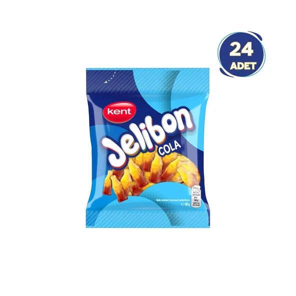 Jelibon Kola Aromalı Yumuşak Şekerleme 80 gr - 24 Adet ürün görseli 1