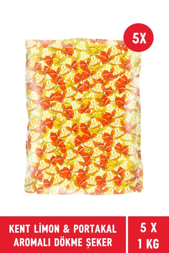 Kent Olips Limon & Portakal Aromalı Dökme Bayram Şekeri 1 kg - 5 Adet ürün görseli 1