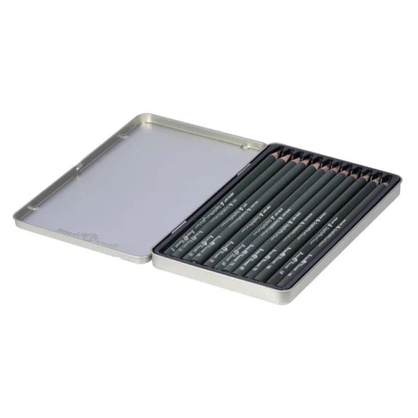 Bruno Visconti Sketch & Art Dereceli Kalem Seti 12'li Metal Kutu Drawing Set (B-14B) ürün görseli 1