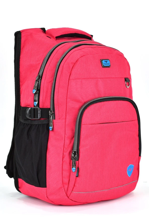 Elatae Unisex Ortopedik Çok Gözlü Günlük Seyahat Okul Sırt Çantası Pembe 2238 ürün görseli 1