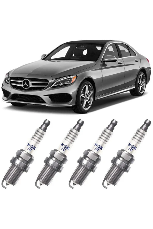 Buji Seti MERCEDES BENZ C200 C250 E250 1.8 2008 - 2014 Lazer Platin 4 ADET ürün görseli 1