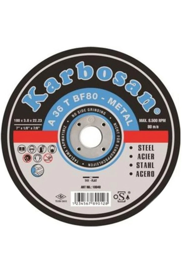 Metal Kesici Taş Metal Kesme Taşı 230x3,0x22 mm ürün görseli 1