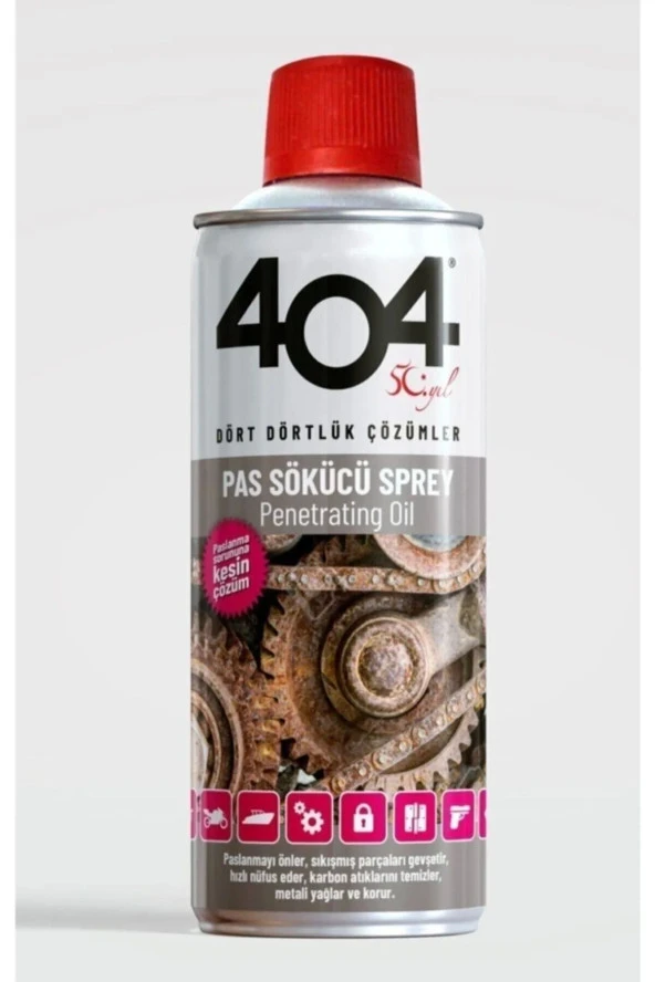 404 Pas Sökücü , Yağlayıcı Ve Koruyucu Sprey 200ml ürün görseli 1