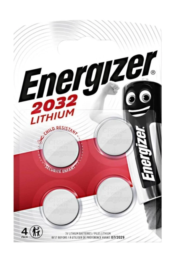 (a6-8357) Cr2032 Lityum Pil Ed2032-4 (4 Lü) ürün görseli 1