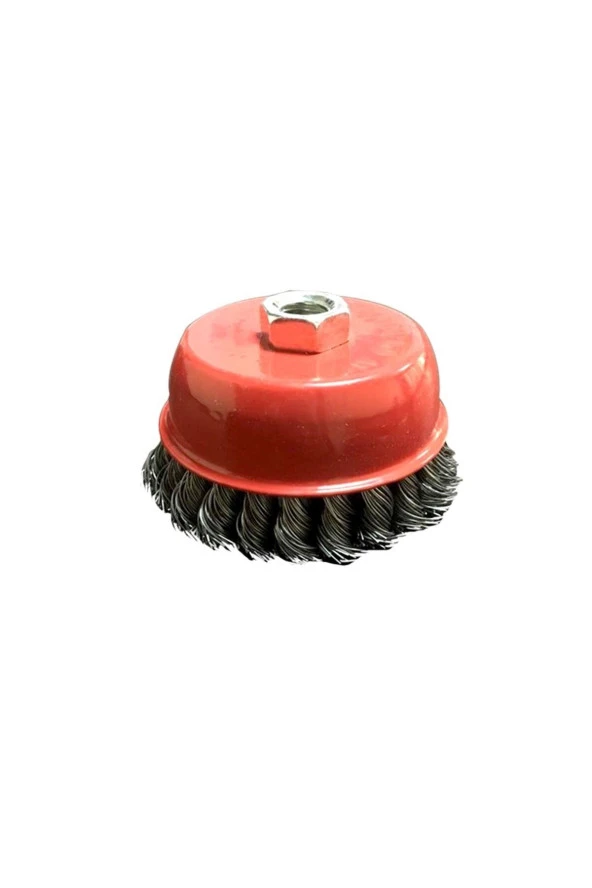 Burgulu Çanak Burgulu Tel Fırça 100 Mm ürün görseli 1