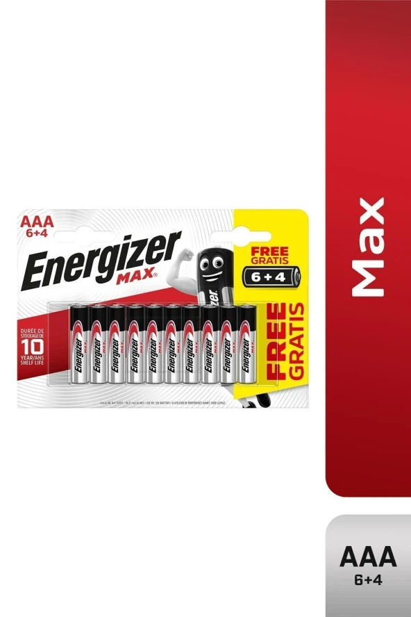 Alkalin Max Aaa Ince Kalem Pil 6+4 ürün görseli 1