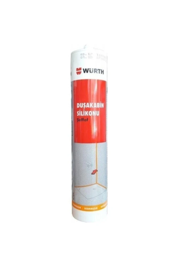 Würth Duşakabin Silikonu Şeffaf 310 Ml ürün görseli 1