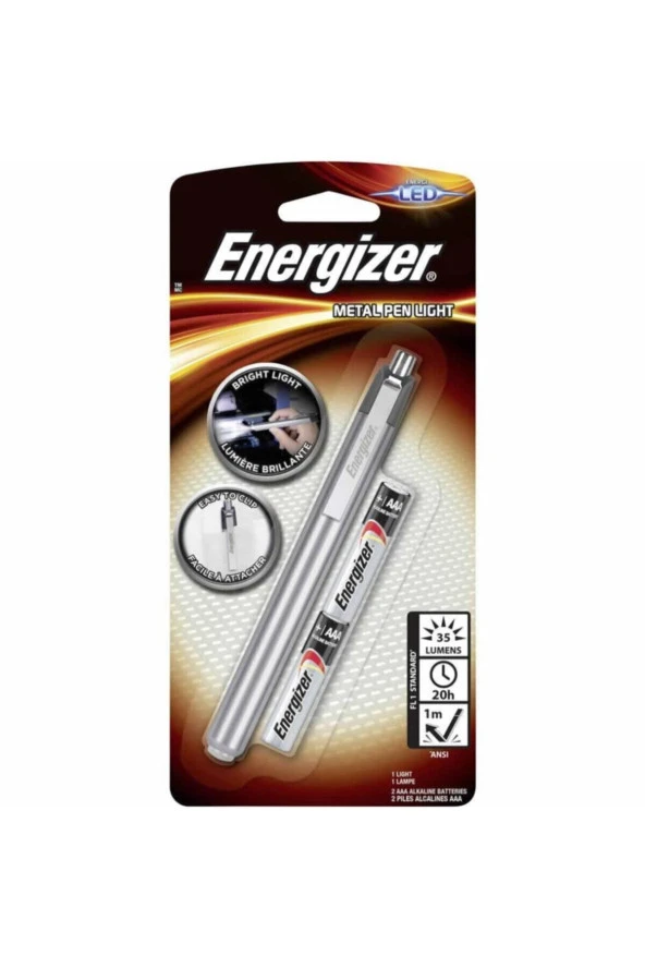 Fl Penlite + Klipsli Kalem Tipi Led El Feneri Aaa Kalem Fener ürün görseli 1