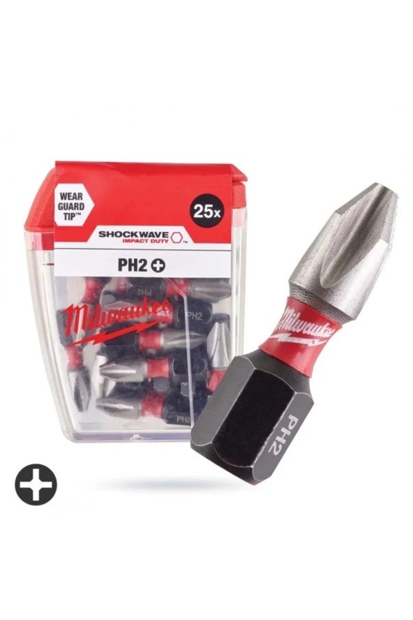 Bits Uç Ph2 25mm 25lı Pkt Shockwave ürün görseli 1