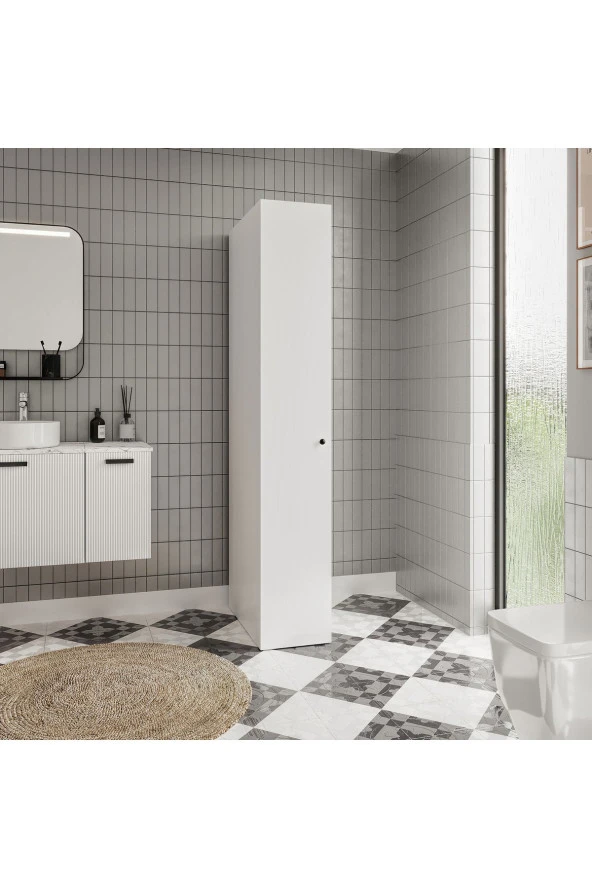 MERLİN MOBİLYA Merlin Mobilya SAVANA M ÇOK AMAÇLI BANYO KİLER DOLABI ürün görseli 1