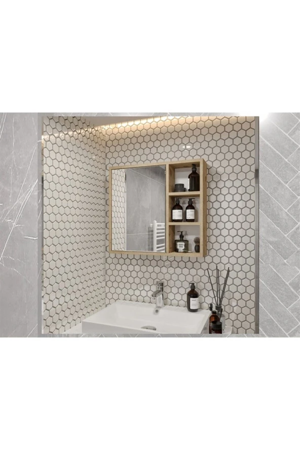 MERLİN MOBİLYA Merlin Mobilya Yare Lefkas Banyo Dolabı 65' ürün görseli 1