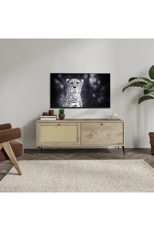 MERLİN MOBİLYA Diamond 2 Bölmeli Tv Ünitesi 140cm ürün görseli 1
