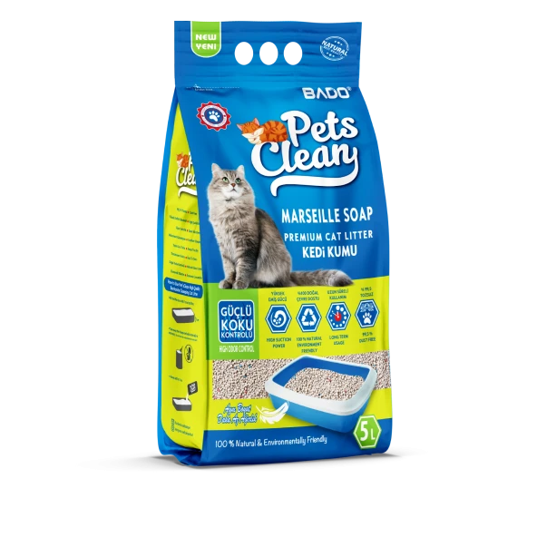 Pets Clean Kedi Kumu Sabun Kokulu 5LT ürün görseli 1