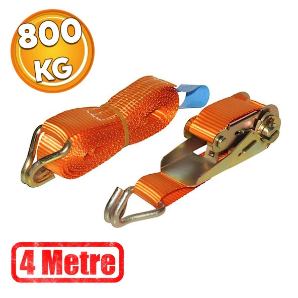 Spanzet Yük Gerdirme Eşya Sabitleme Halatı Cırcırlı Gırgır 800 kg 4 Metre SG27-4 Ratchet Strap ürün görseli 1