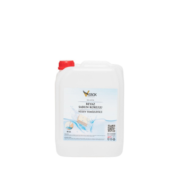 Vebox Beyaz Sabun Kokulu Yüzey temizleyici 5 lt ürün görseli 1