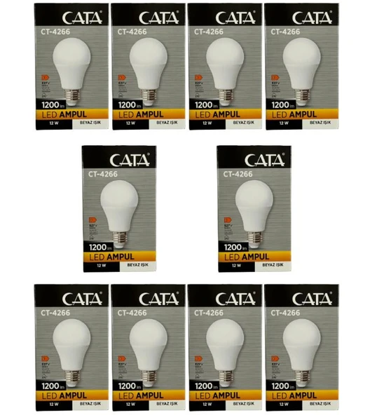 Ct 4266 10'lu Led Ampul Beyaz Işık ürün görseli 1