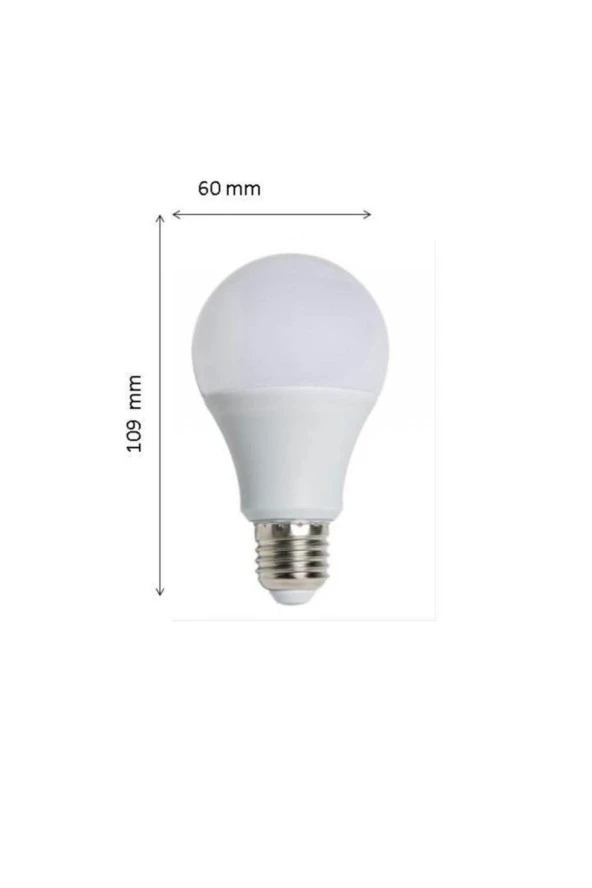 9w Led Ampul E-27 Duylu Beyaz 6 Adet Adet - Resim 3